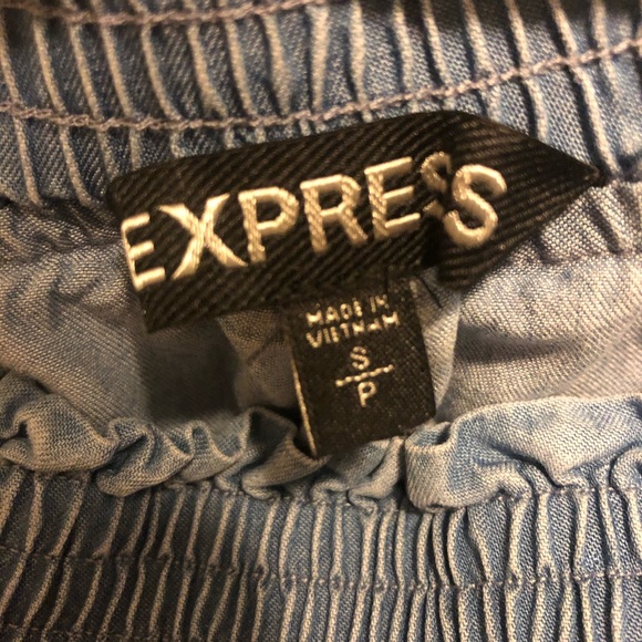 Jean off the shoulder dress - Picture 3 of 4